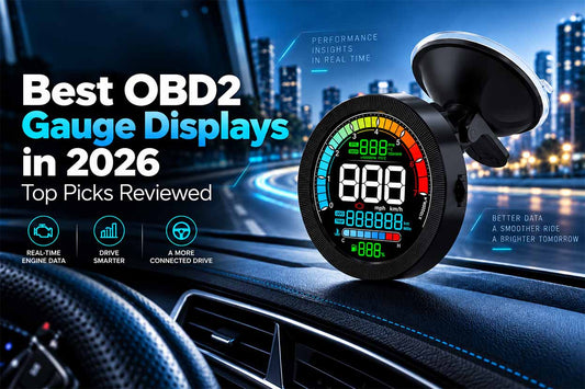 Best OBD2 Gauge Display 2026 - KUOWEIHUD Digital Car Dashboard Monitor