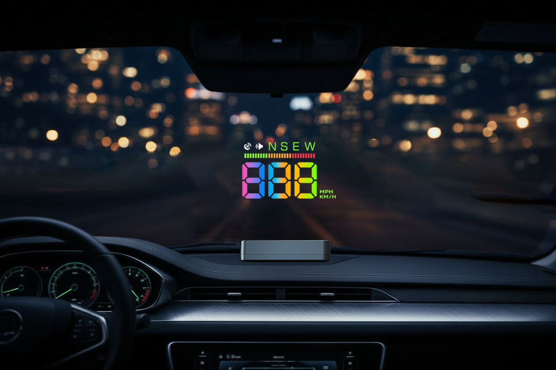 Car heads-up display HUD technology evolution from military cockpit to modern GPS windshield projection for everyday drivers
