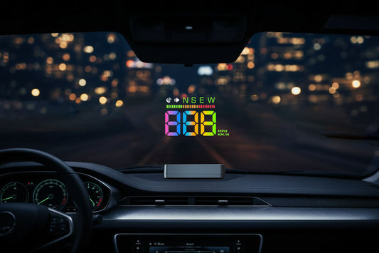 Car heads-up display HUD technology evolution from military cockpit to modern GPS windshield projection for everyday drivers