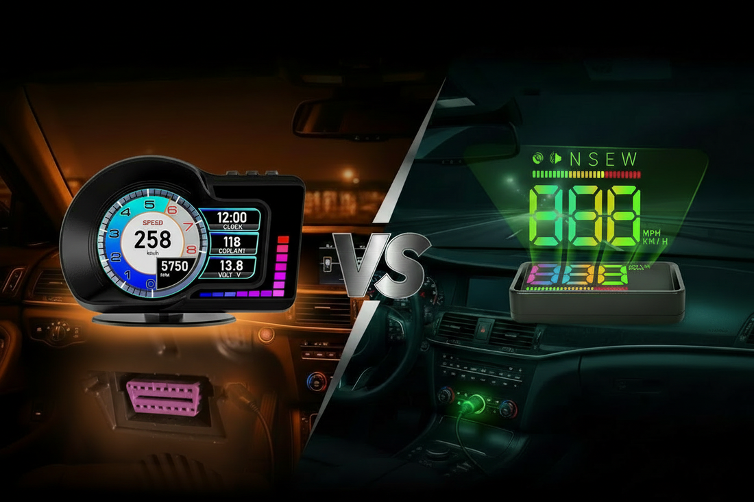 OBD2 HUD vs. GPS HUD