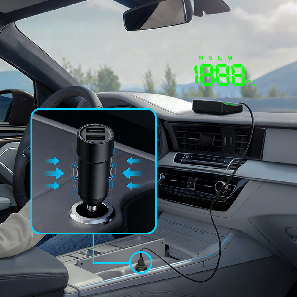 Mini Dual USB Car Charger Adapter