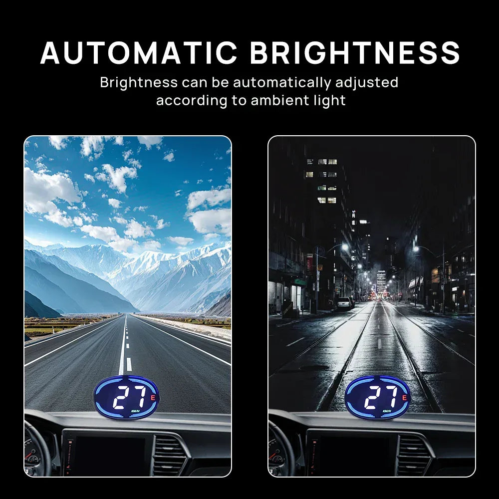 H2 Car GPS Digital Speedometer with Compass Over-speed Reminder - KUOWEIHUD