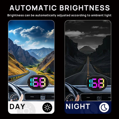 K2 GPS Digital Speedometer for Car, USB Cable Plug to Play - KUOWEIHUD