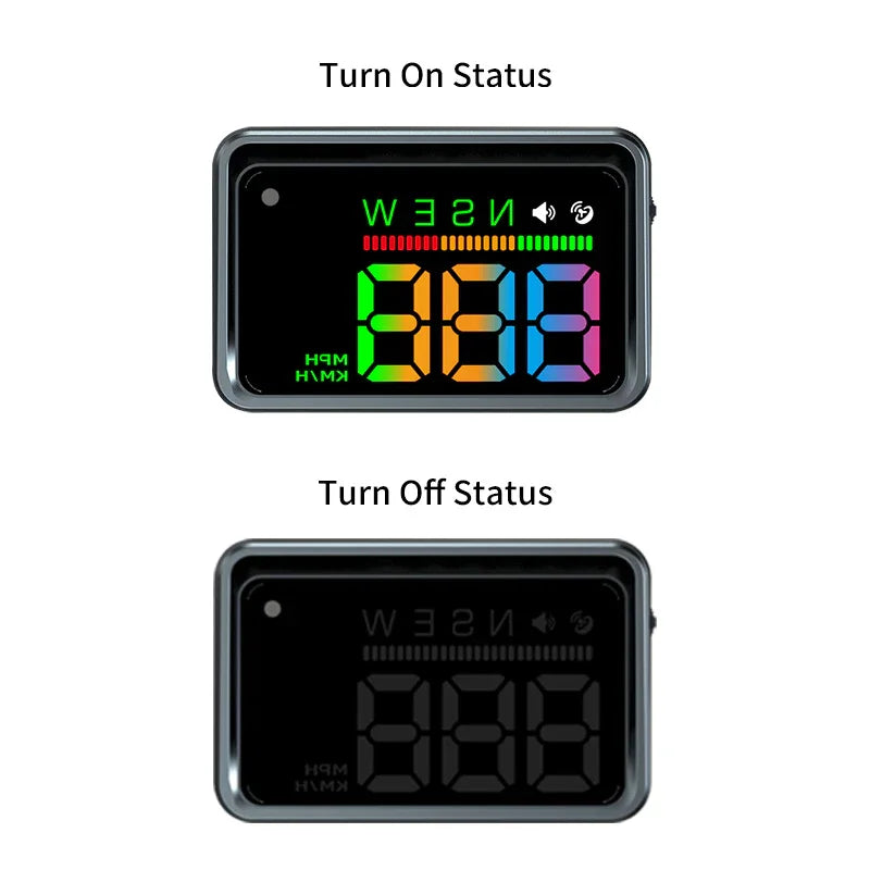 H4 Heads Up Display Car HUD GPS Speedometer with Speed Alarm - KUOWEIHUD