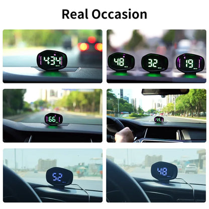 K3 GPS Digital Speedometer for Car, with Compass Time Display - KUOWEIHUD