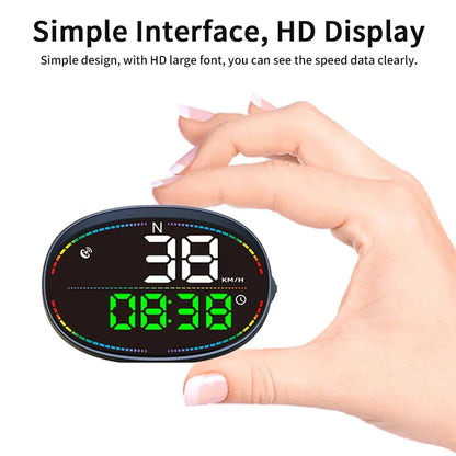 H3 Car GPS Digital Speedometer & Odometer, with Time Compass Display - KUOWEIHUD