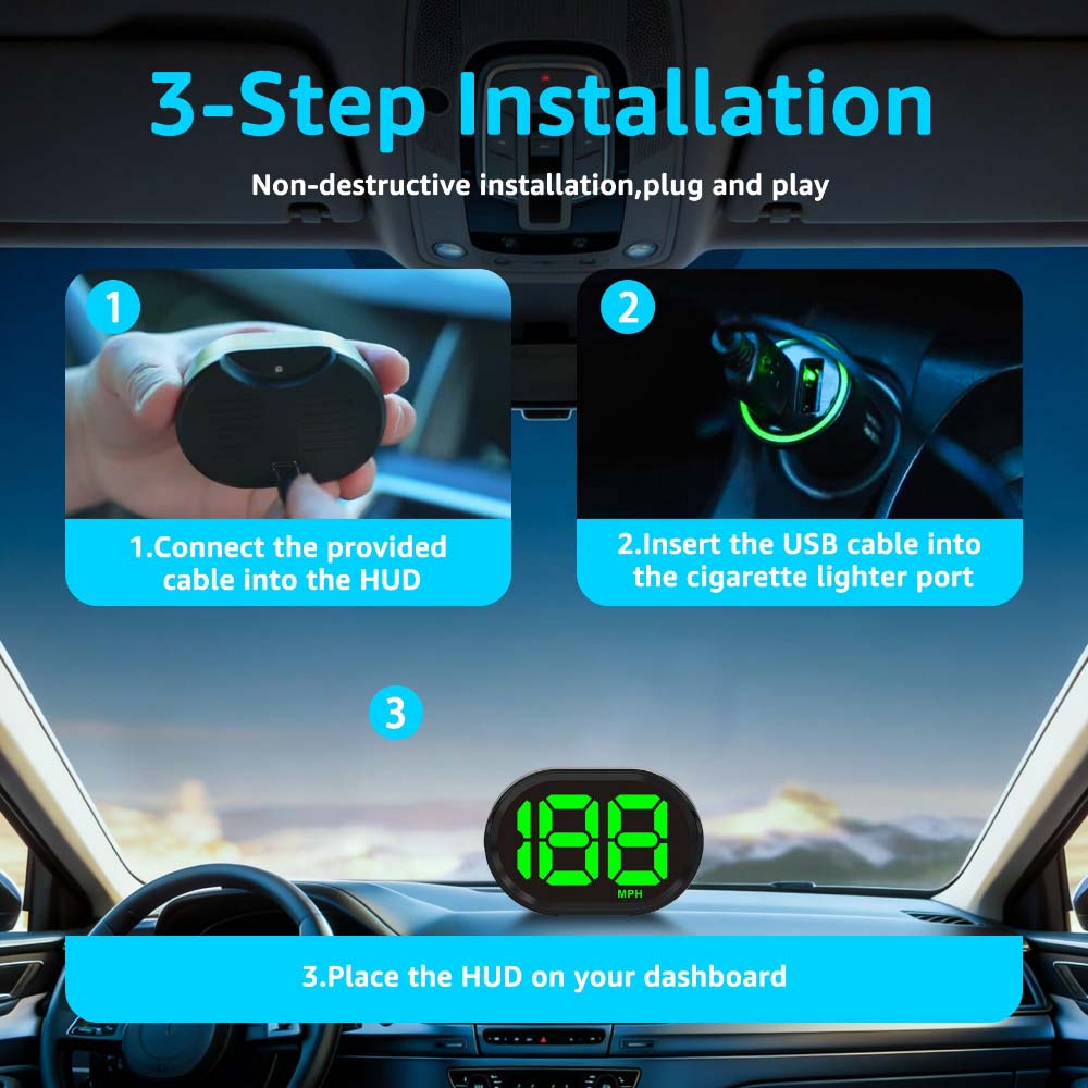 K2 Digital GPS Speedometer for Car