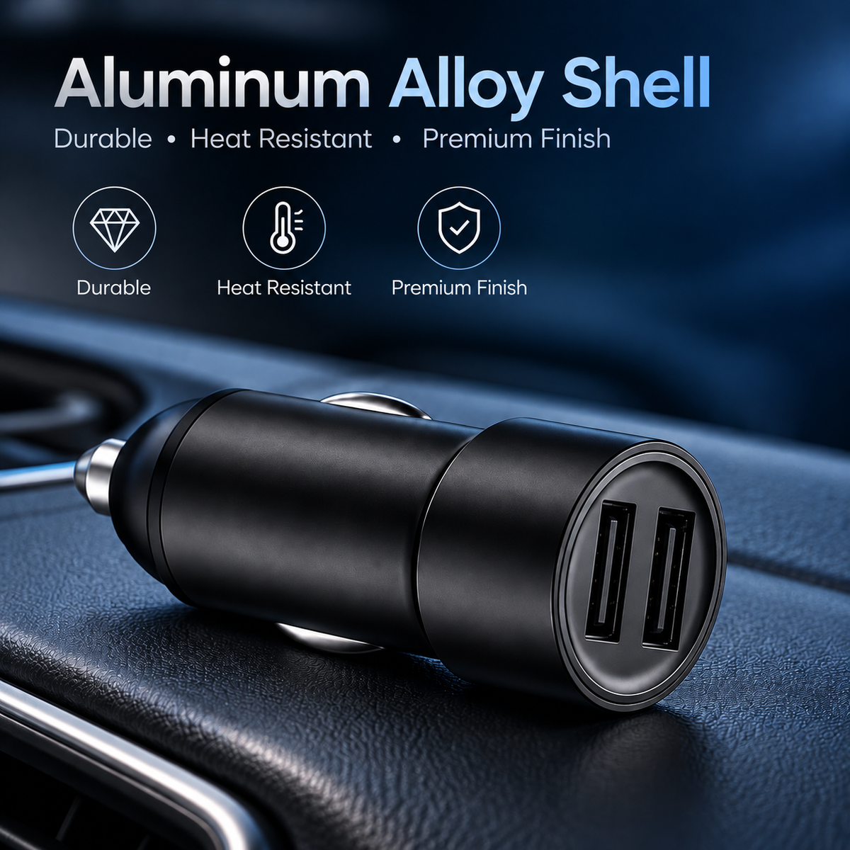 Mini Dual USB Car Charger Adapter