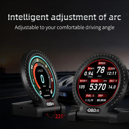 F10 OBD2 Multi-functional Car Gauge For Gasoline Cars 2008-2025 - KUOWEIHUD