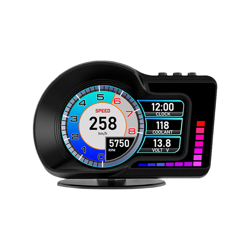 F16 multi car gauge in white backgroud