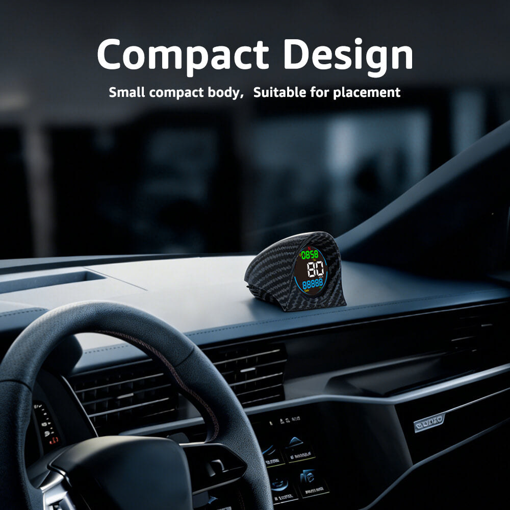 KUOWEIHUD F2 Digital GPS Speedometer Odometer for Car HUD with Altitude and Time Display, Speed Alarm & Fatigue Reminder