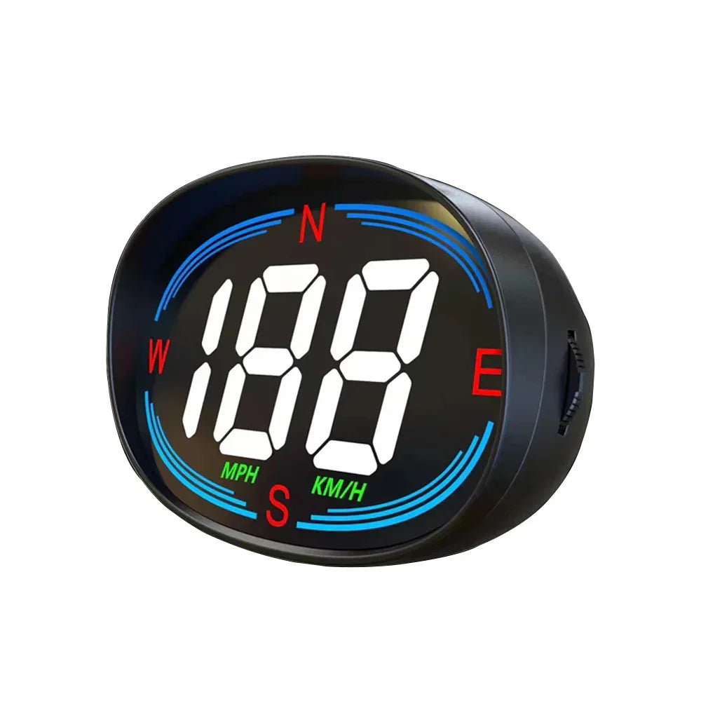 H2 car digital GPS speedometer in white background