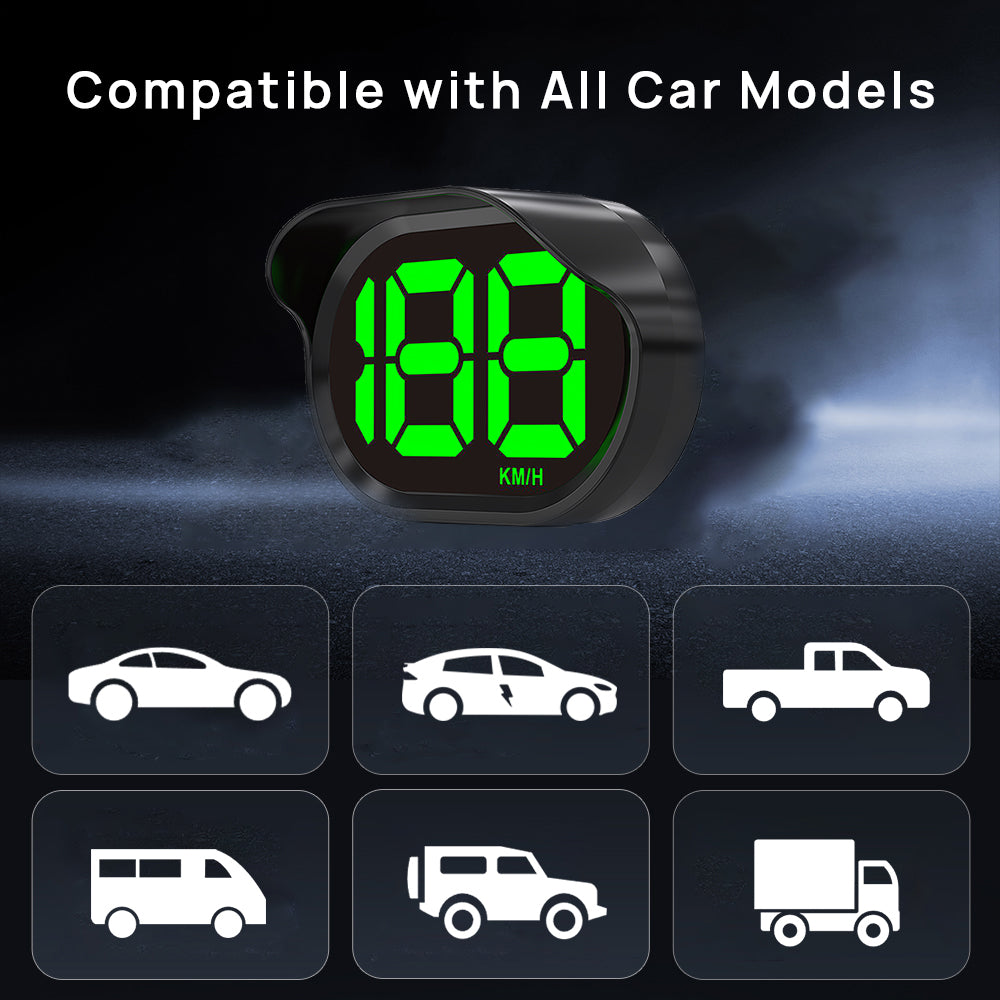 K2 GPS Digital Speedometer for Car, USB Cable Plug to Play - KUOWEIHUD