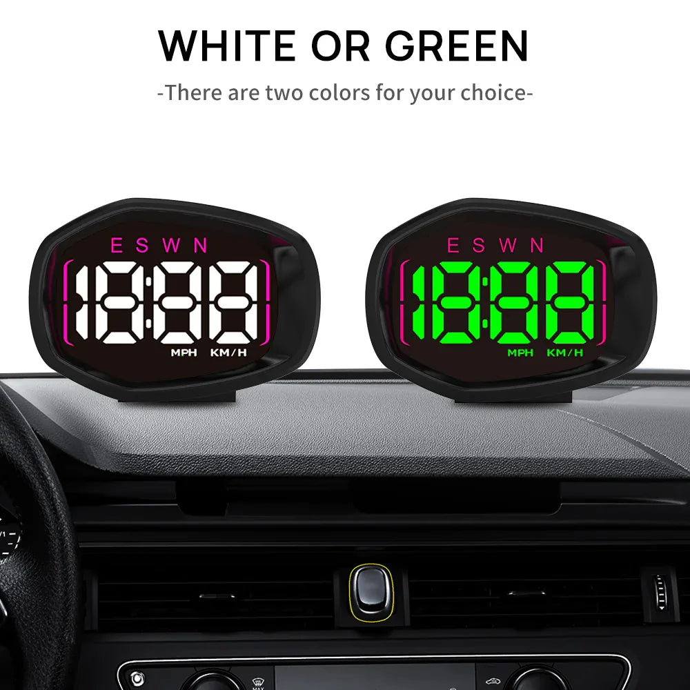 K3 GPS Digital Speedometer for Car, with Compass Time Display - KUOWEIHUD