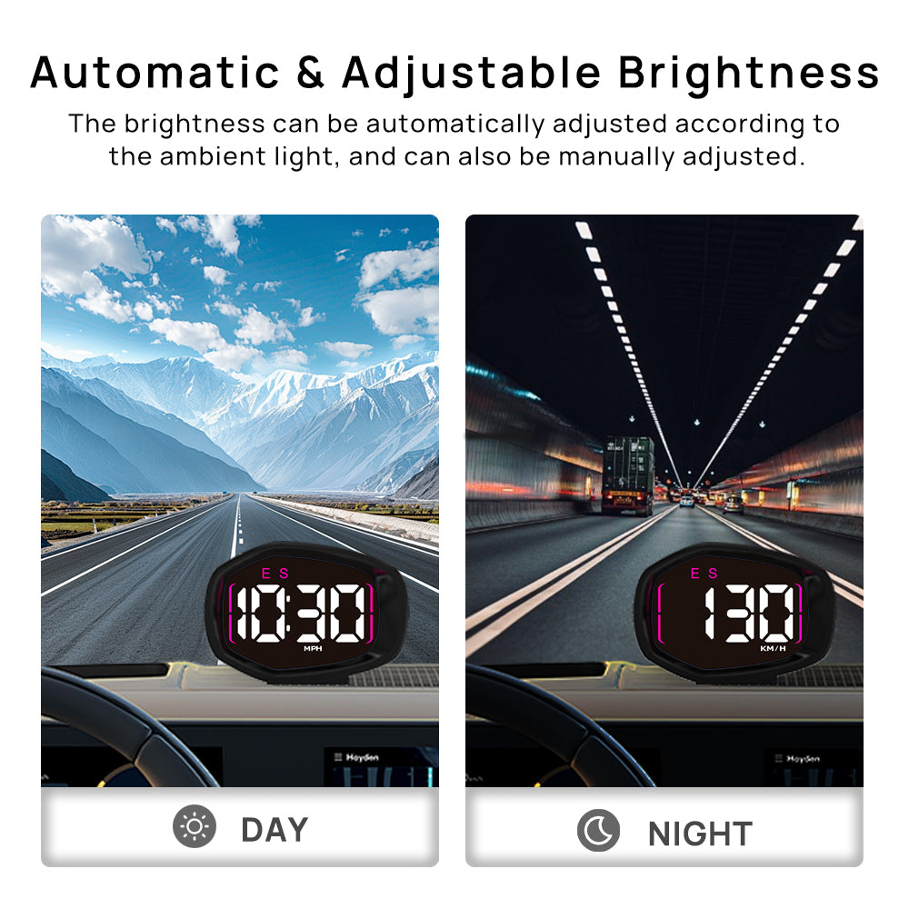 K3 GPS Digital Speedometer for Car, with Compass Time Display - KUOWEIHUD