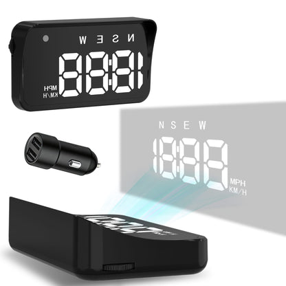 KUOWEIHUD K4 HUD Heads Up Display GPS Speedometer for Car Speed Time Display MPH & KM/H