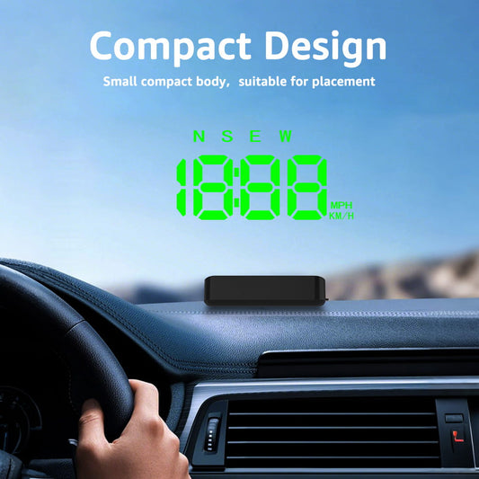 KUOWEIHUD K4 HUD Heads Up Display GPS Speedometer for Car Speed Time Display MPH & KM/H