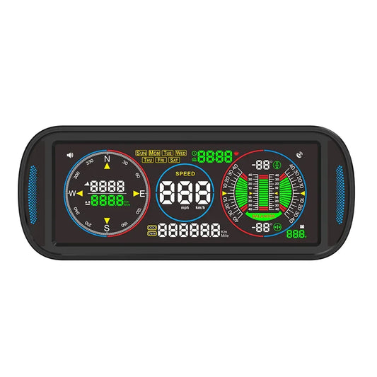 F6 6.8-inch LCD Screen Intelligent Multi-function Car Gauge - KUOWEIHUD