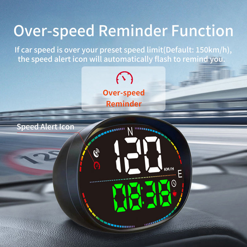 h3 car speedometer with speed alarm