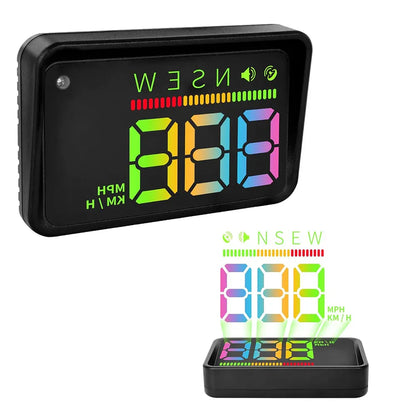 H4 Heads Up Display Car HUD GPS Speedometer with Speed Alarm - KUOWEIHUD