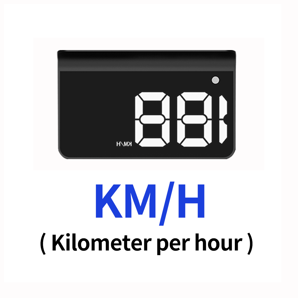 K1 HUD GPS Heads Up Display for Car – KM/H White Light Version | KUOWEIHUD