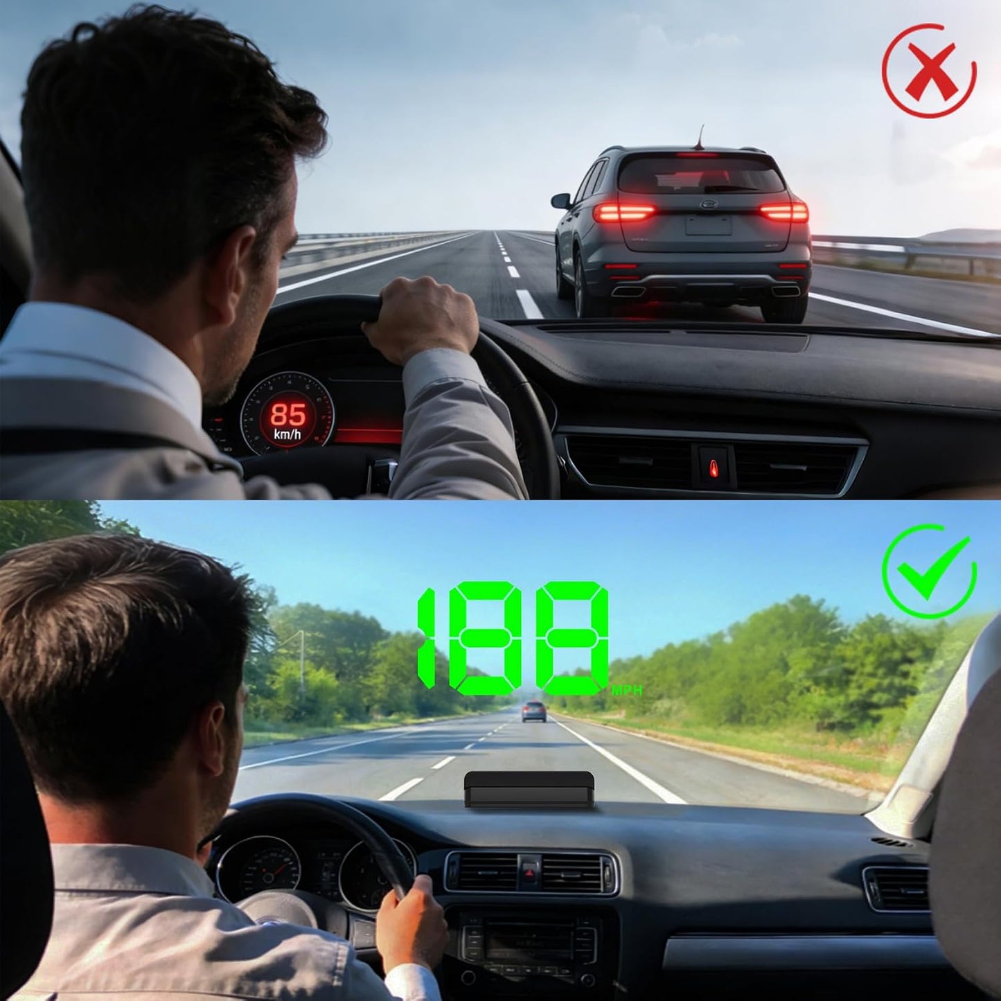 K1 HUD GPS Speedometer – Before vs After Dashboard Installation
