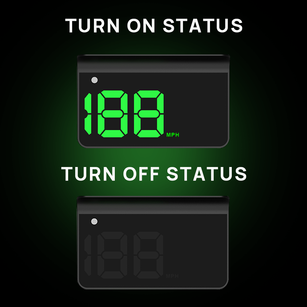 K1 Heads Up Display Car HUD Universal GPS Digital Speedometer - KUOWEIHUD