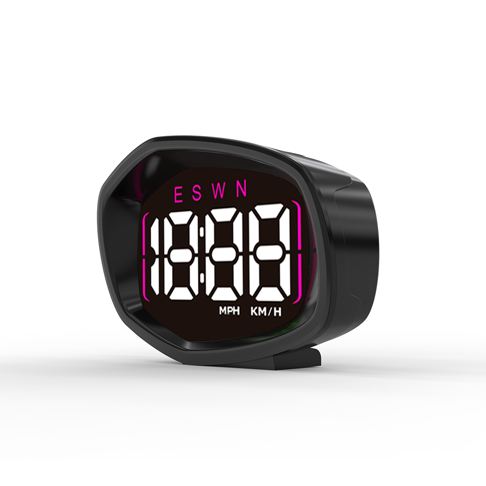 k3 car digital GPS speedometer in white background