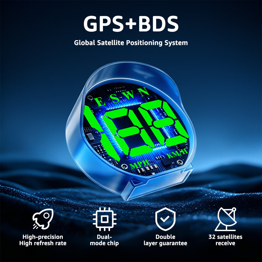 K5 GPS Digital Speedometer for Car with Compass