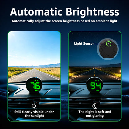 K5 GPS Digital Speedometer for Car with Compass