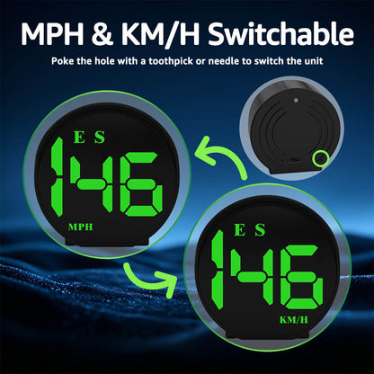 K5 GPS Digital Speedometer for Car with Compass