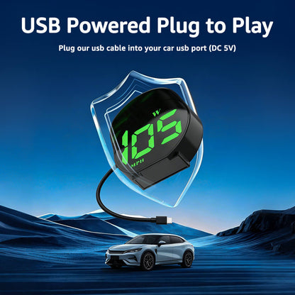K5 GPS Digital Speedometer for Car with Compass